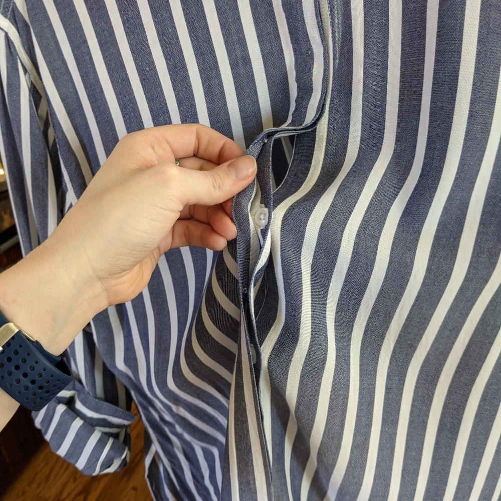 Rails Striped Blue Blouse 💙🤍 - Picture 6 of 13